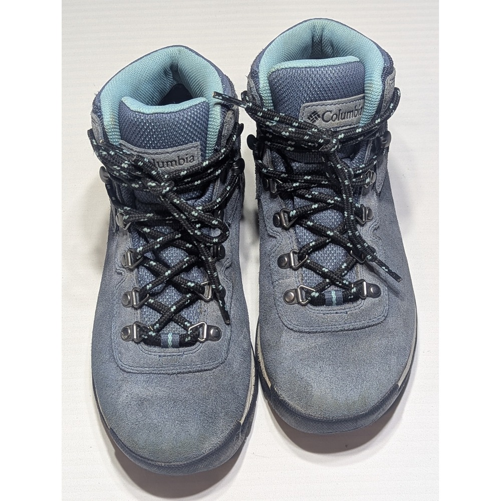 Columbia Women's Newton Ridge Plus Waterproof Suede Hiking Boots Size 8‎ Blue